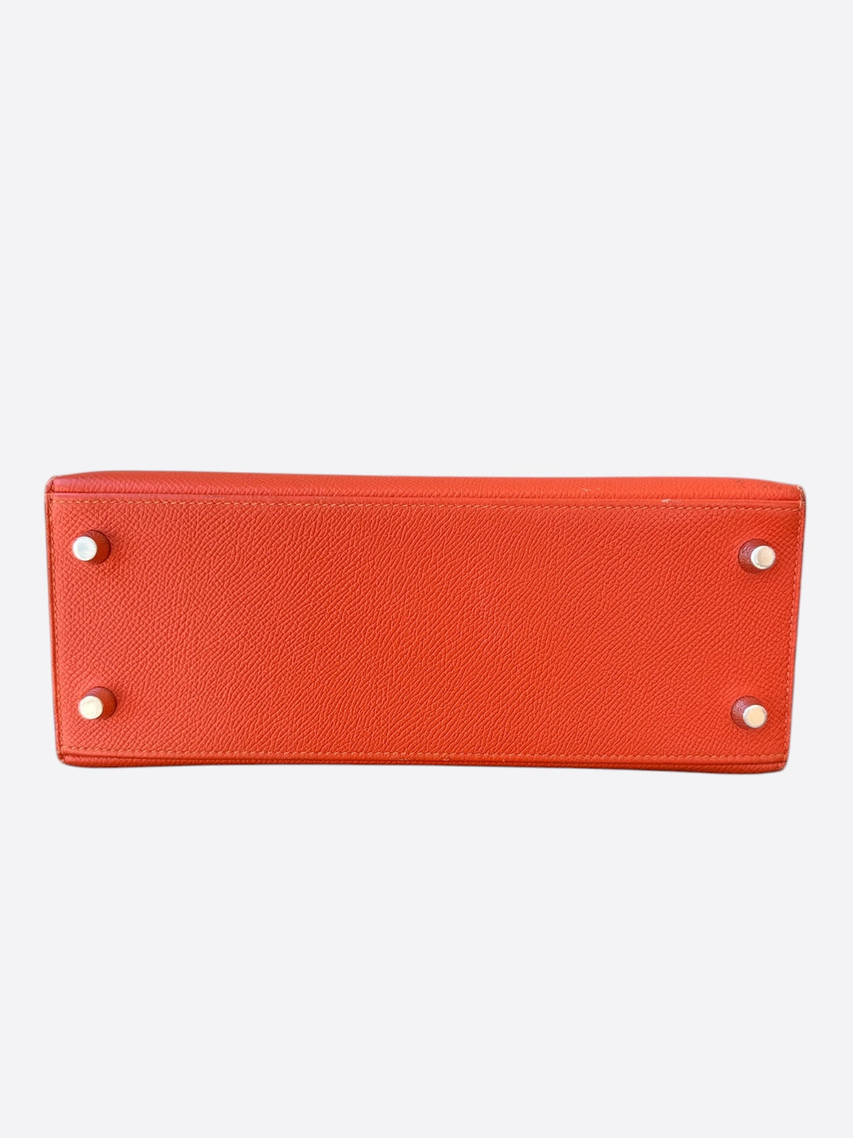 Hermes Orange Epsom & Palladium Hardware Kelly 25