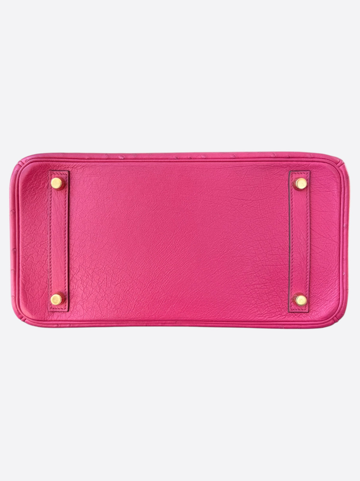 Hermes Fuchsia Ostrich & Gold Hardware Birkin 30