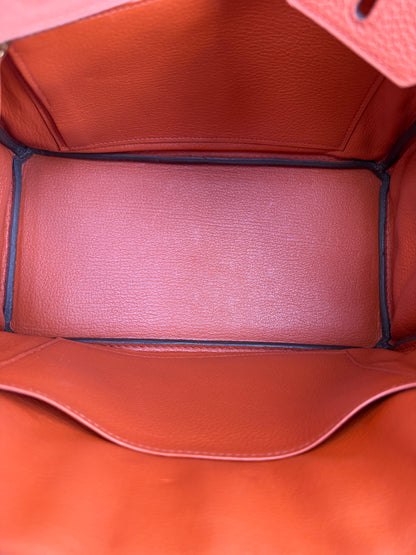 Hermes Orange Togo & Gold Hardware Birkin 25