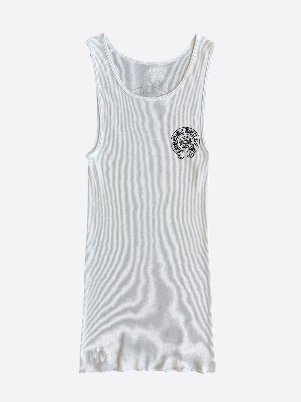 Chrome Hearts White & Black Horseshoe Tank Top