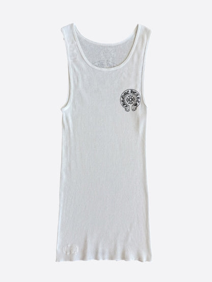 Chrome Hearts White & Black Horseshoe Tank Top
