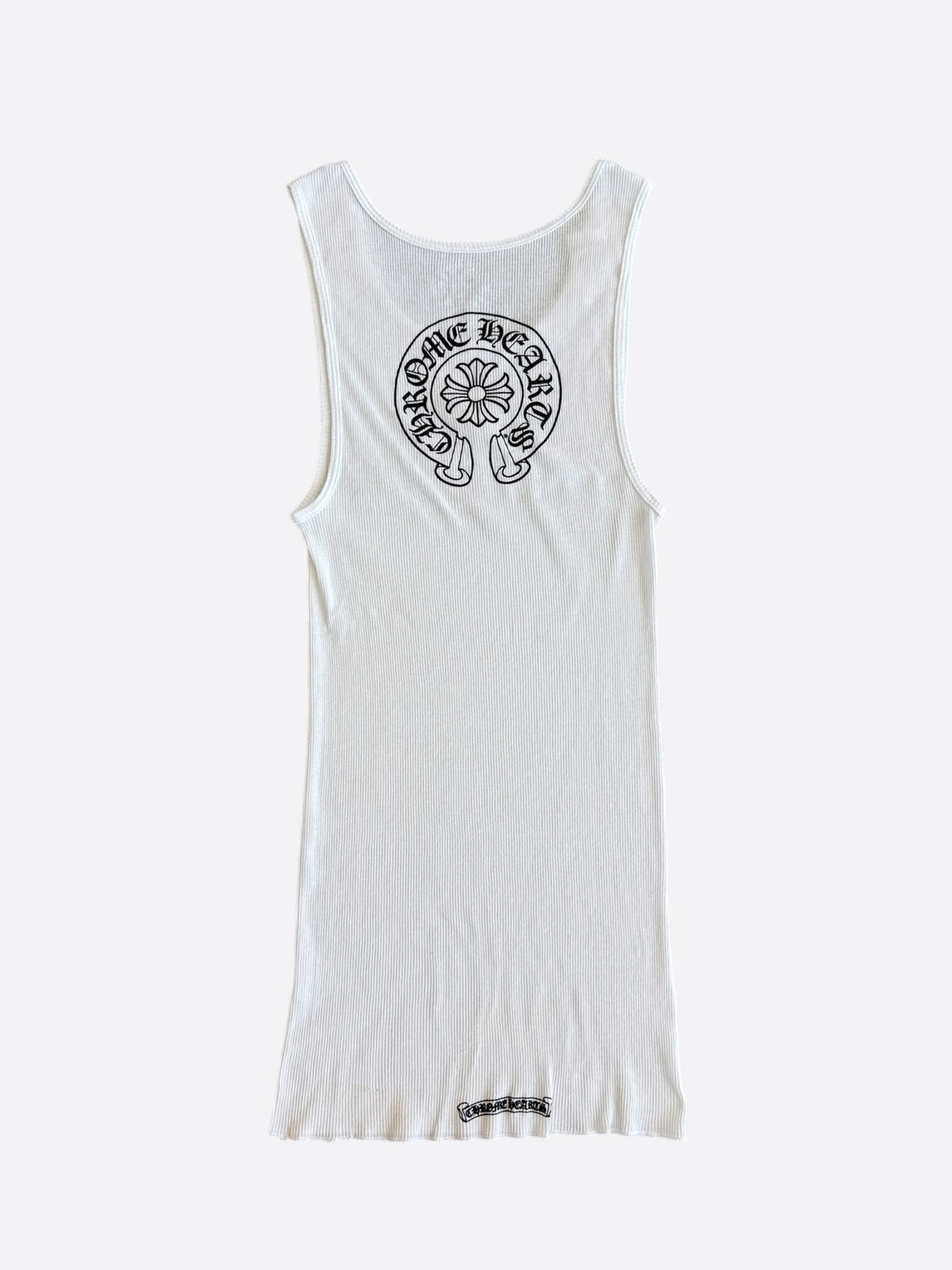 Chrome Hearts White & Black Horseshoe Tank Top