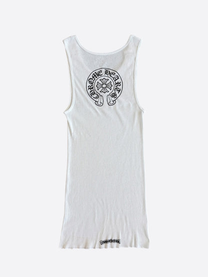 Chrome Hearts White & Black Horseshoe Tank Top