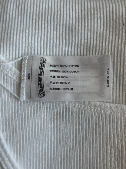 Chrome Hearts White & Black Horseshoe Tank Top
