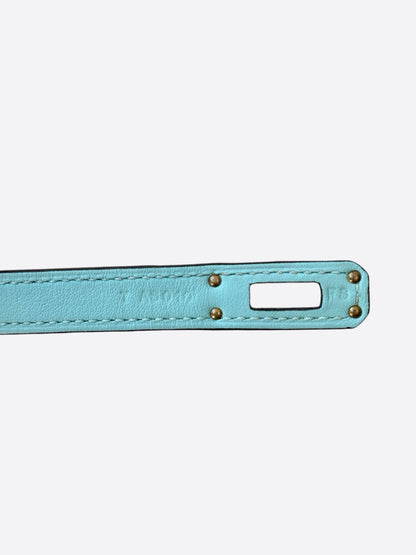 Hermes Tiffany Blue Swift & Gold Hardware Birkin 25