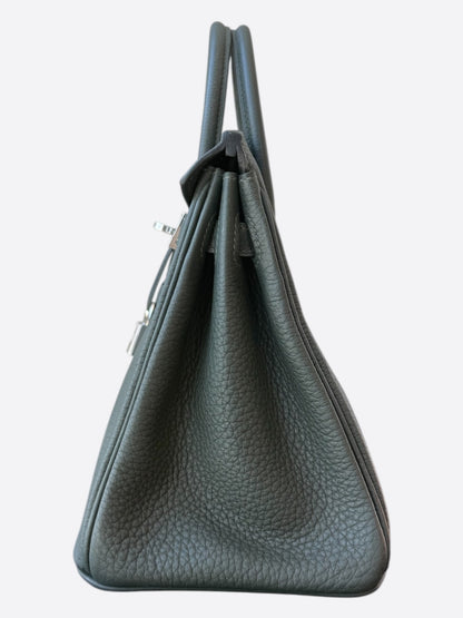 Hermes Vert Rousseau Togo & Palladium Hardware Birkin 25