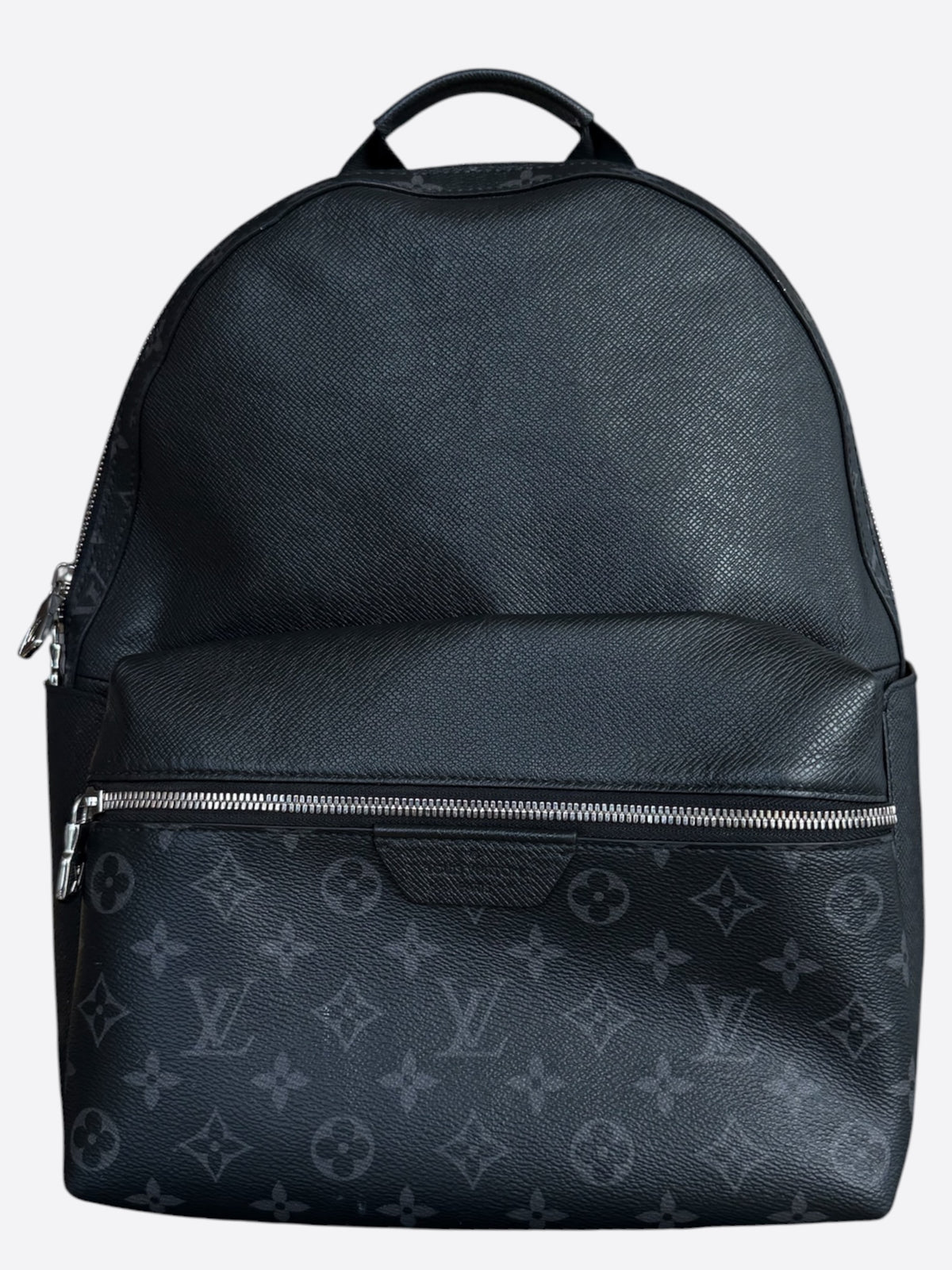 Louis Vuitton Black Taigarama Monogram Discovery Backpack