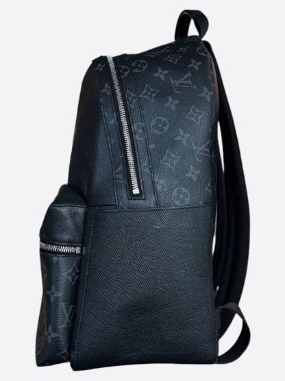 Louis Vuitton Black Taigarama Monogram Discovery Backpack