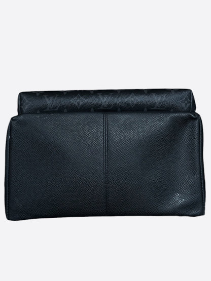 Louis Vuitton Black Taigarama Monogram Discovery Backpack