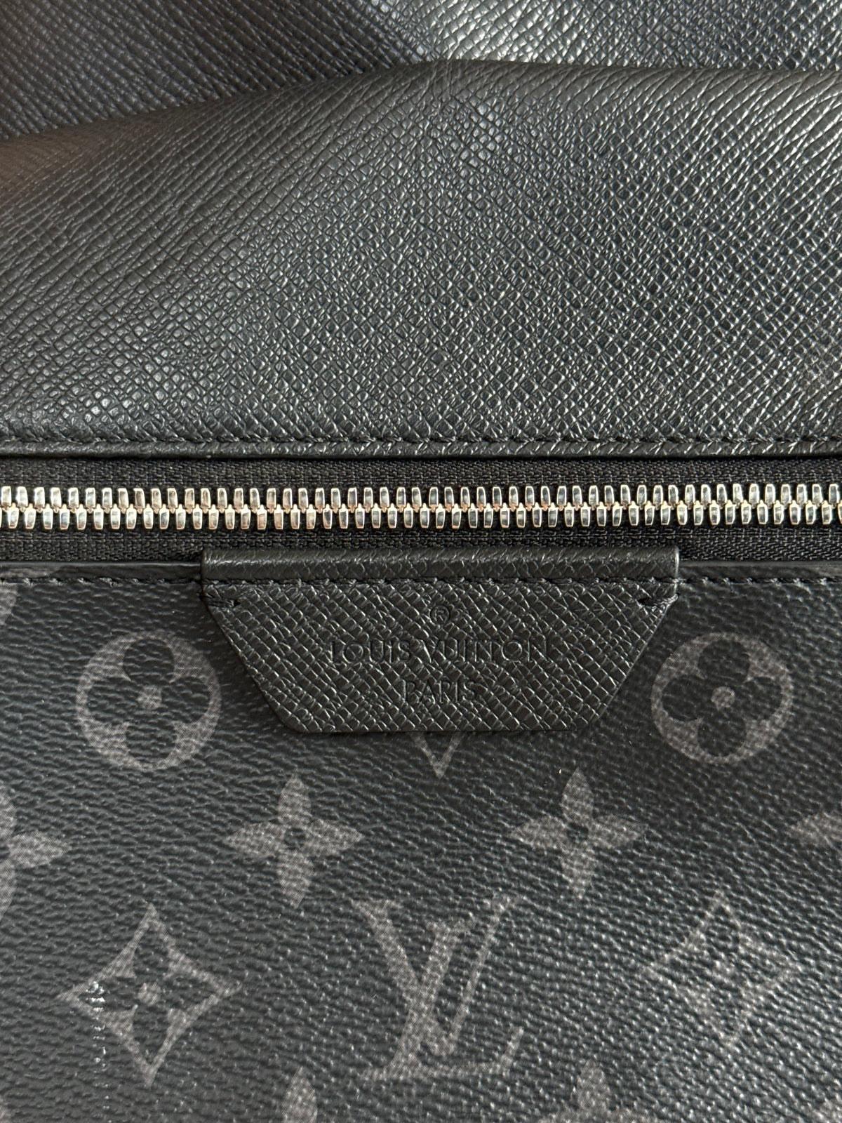 Louis Vuitton Black Taigarama Monogram Discovery Backpack