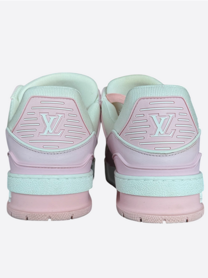 Louis Vuitton Pink & White Monogram Women's Trainers