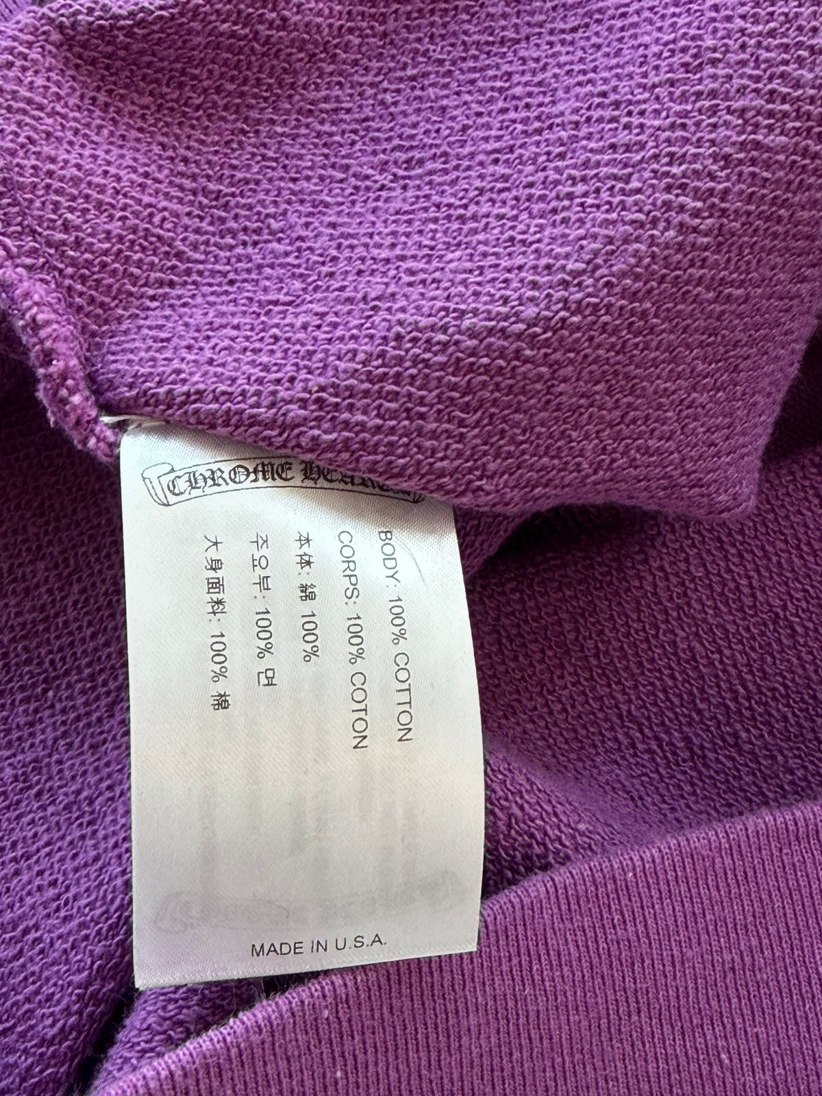 Chrome Hearts Matty Boy Purple More Not Less Sweater