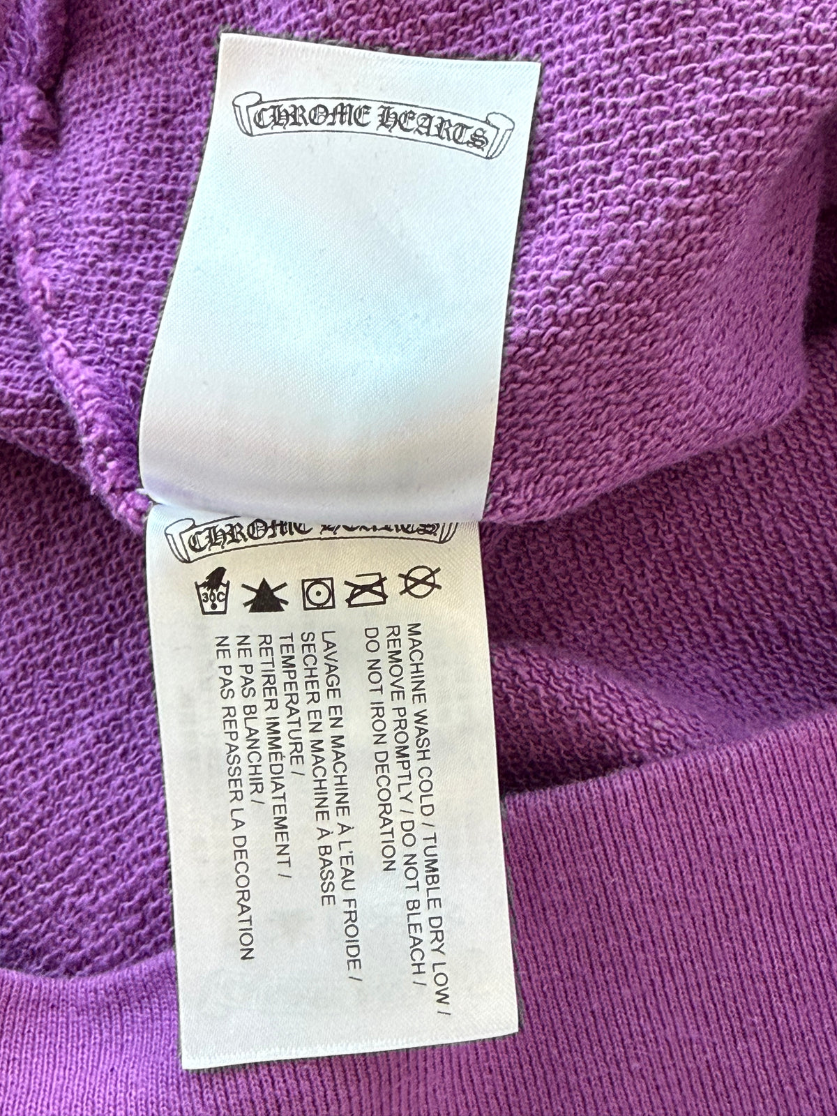 Chrome Hearts Matty Boy Purple More Not Less Sweater