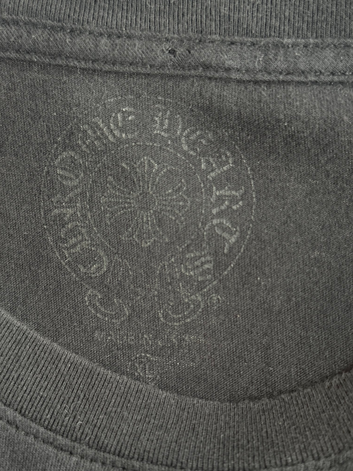Chrome Hearts Black & White Aspen Horseshoe Logo Longsleeve T-Shirt