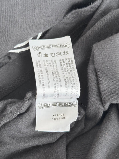Chrome Hearts Black & White Aspen Horseshoe Logo Longsleeve T-Shirt