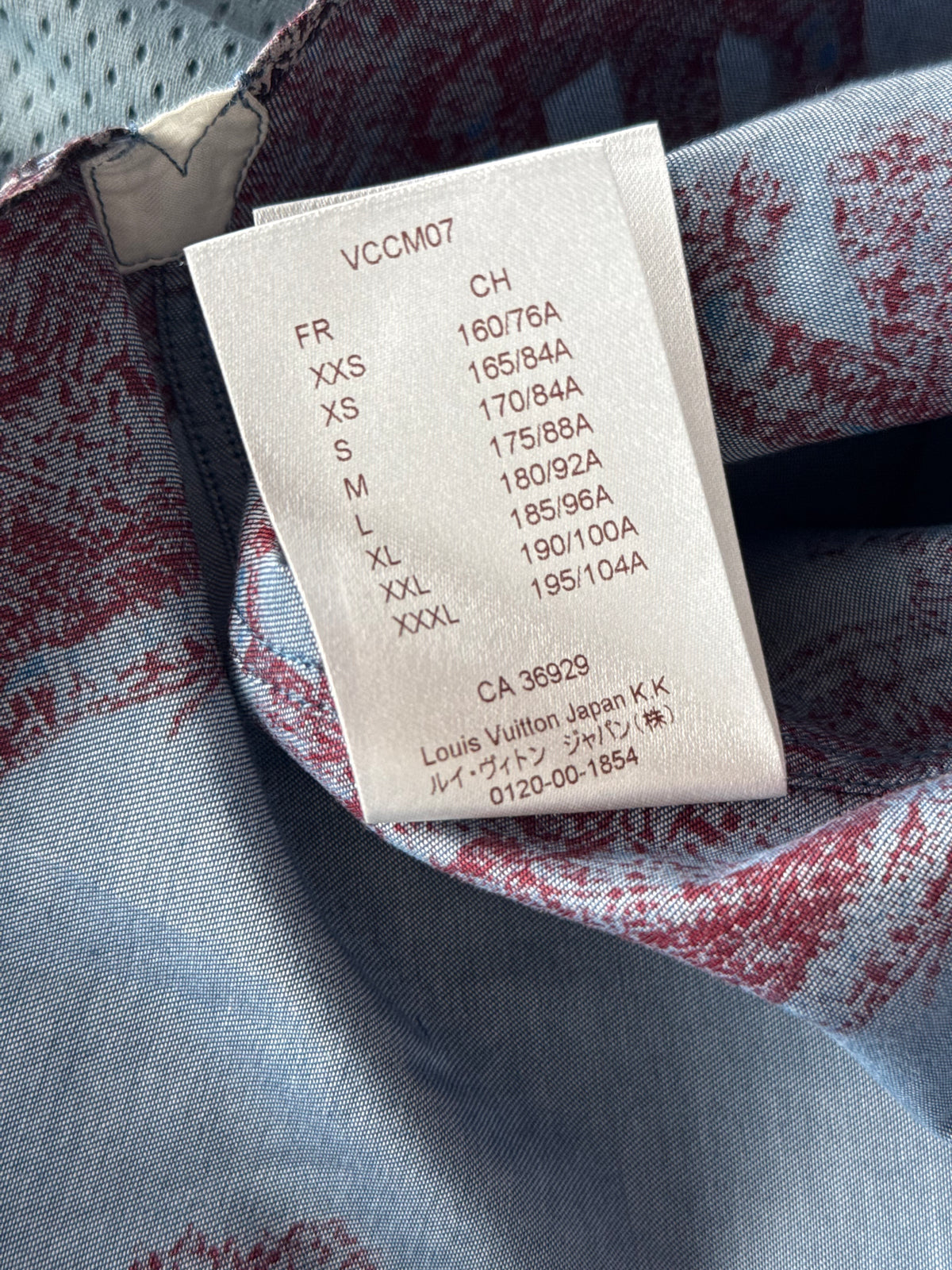 Louis Vuitton Blue & Red Elephant Graphic Button Up Shirt