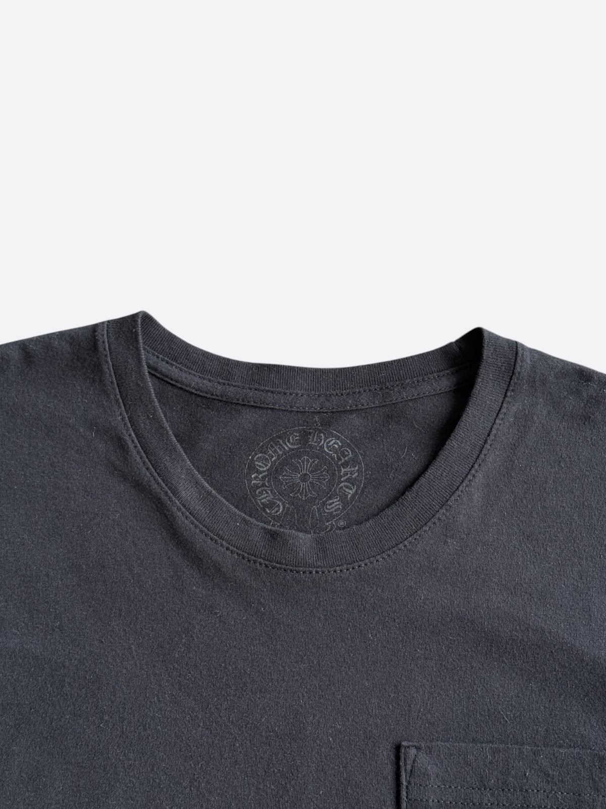 Chrome Hearts Black & White New York Horseshoe Logo T-Shirt