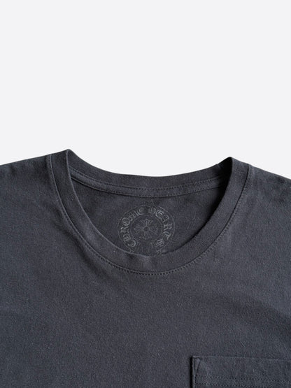 Chrome Hearts Black & White New York Horseshoe Logo T-Shirt