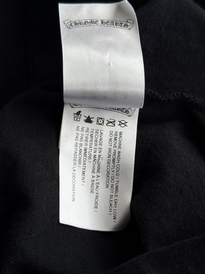 Chrome Hearts Black & White New York Horseshoe Logo T-Shirt