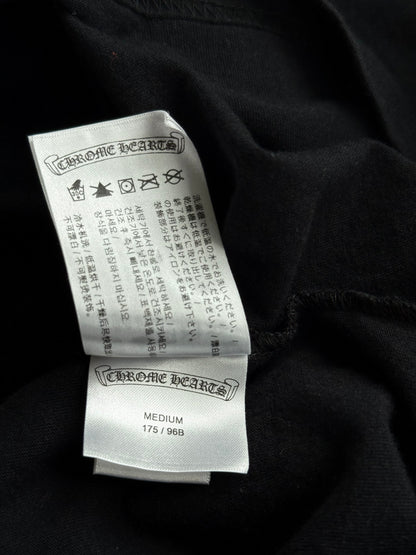 Chrome Hearts Black & White New York Horseshoe Logo T-Shirt