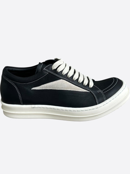 Rick Owens Black & White Vintage Women's Low Top Sneakers
