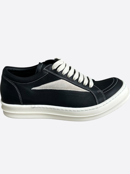 Rick Owens Black & White Vintage Women's Low Top Sneakers