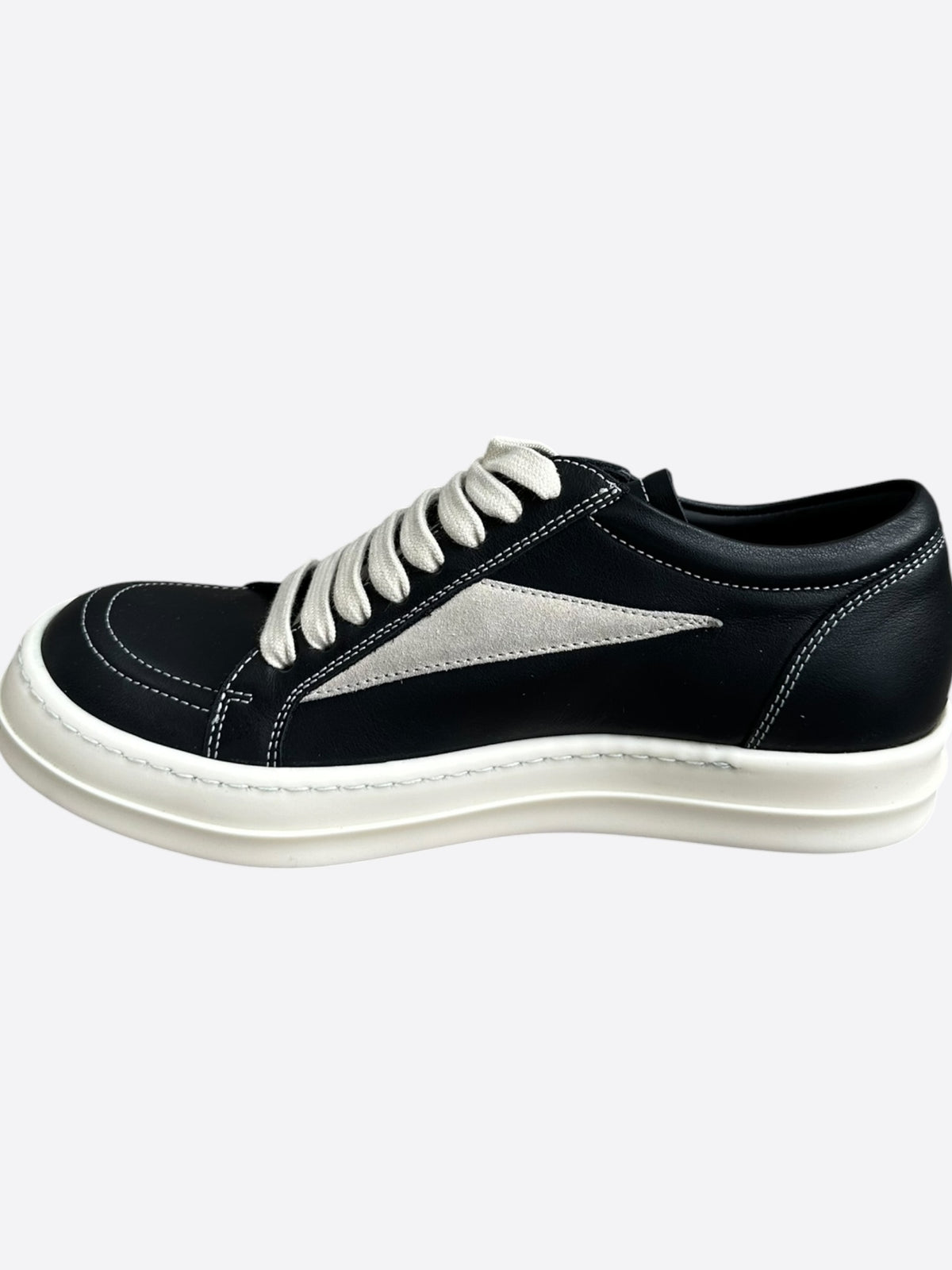 Rick Owens Black & White Vintage Women's Low Top Sneakers