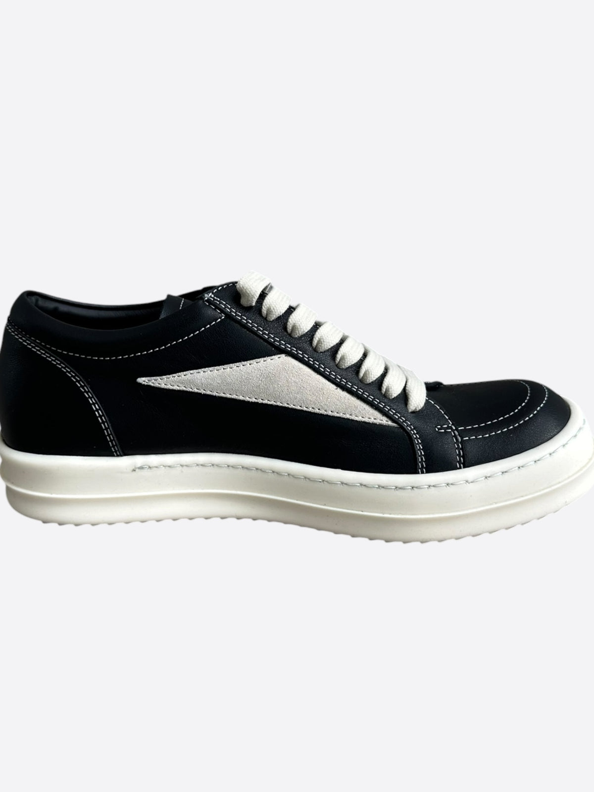 Rick Owens Black & White Vintage Women's Low Top Sneakers