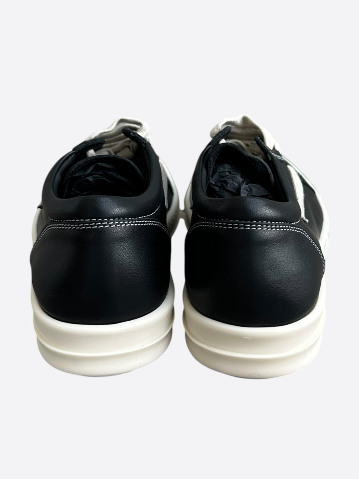 Rick Owens Black & White Vintage Women's Low Top Sneakers