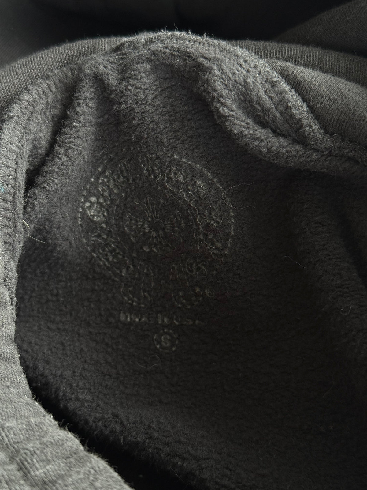 Chrome Hearts Black & White Horseshoe Chomper Logo Hoodie