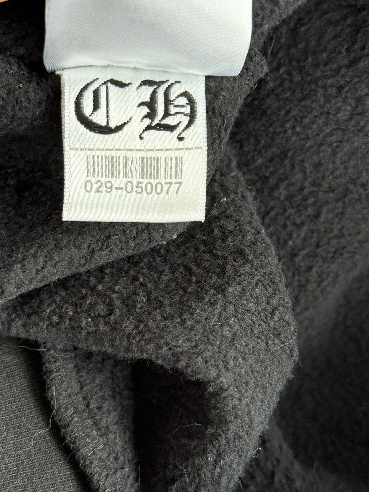 Chrome Hearts Black & White Horseshoe Chomper Logo Hoodie
