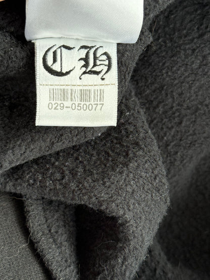 Chrome Hearts Black & White Horseshoe Chomper Logo Hoodie