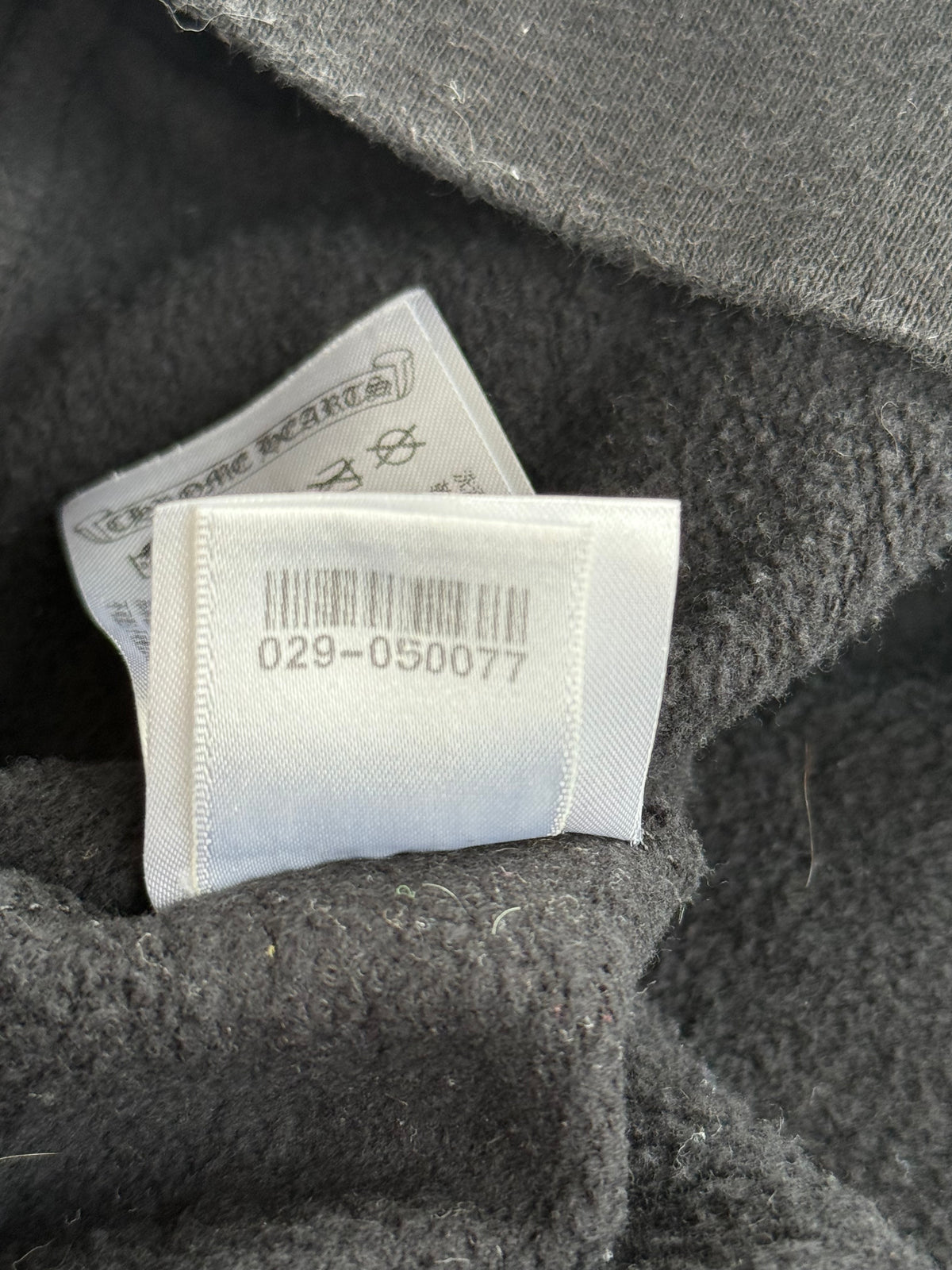 Chrome Hearts Black & White Horseshoe Chomper Logo Hoodie