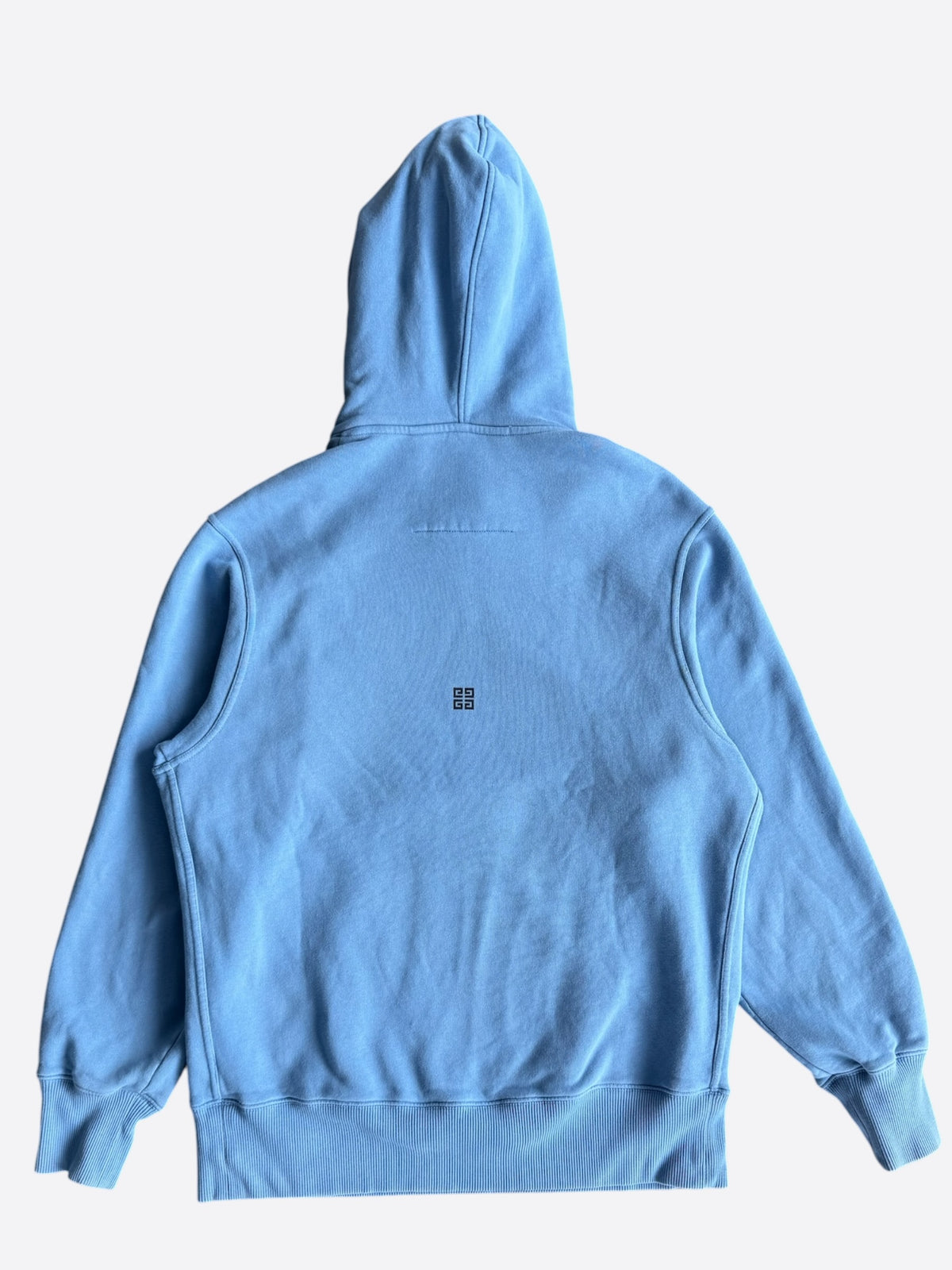 Givenchy Light Blue & Black College Logo Hoodie