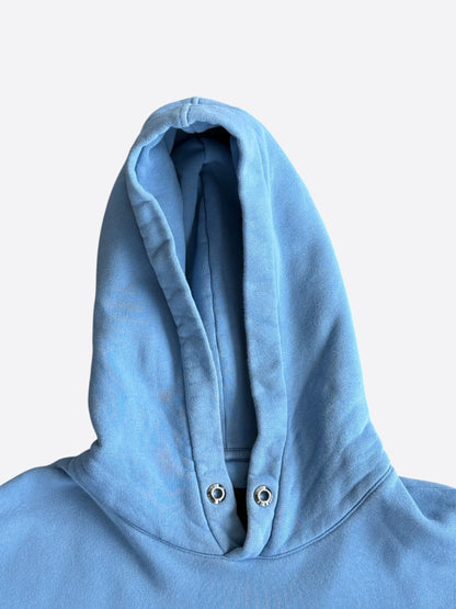 Givenchy Light Blue & Black College Logo Hoodie
