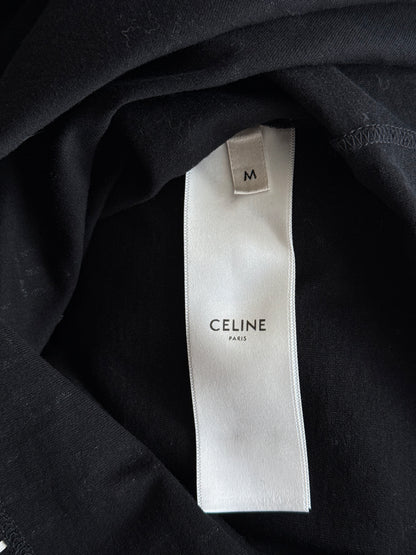 Celine Black & White Digital Logo T-Shirt