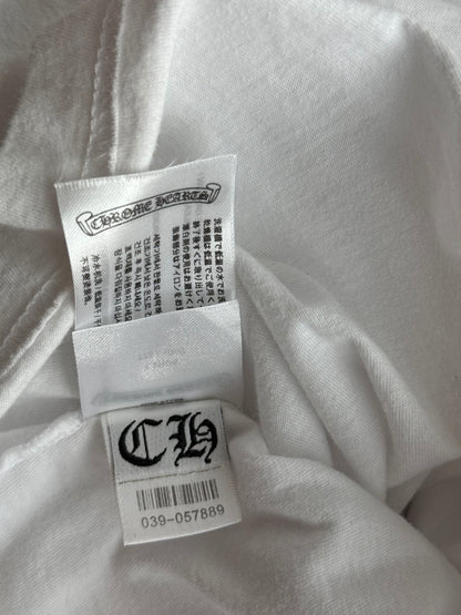 Chrome Hearts White & Black Horseshoe Logo Longsleeve T-Shirt