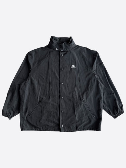 Balenciaga Black BB Logo Windbreaker Jacket