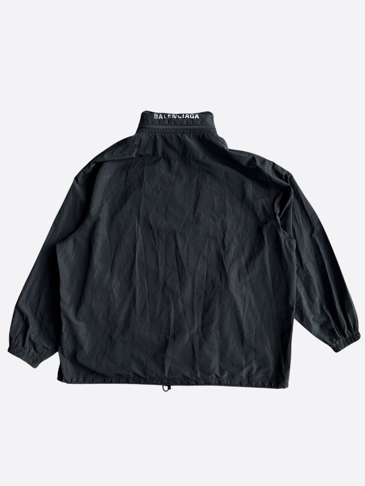 Balenciaga Black BB Logo Windbreaker Jacket