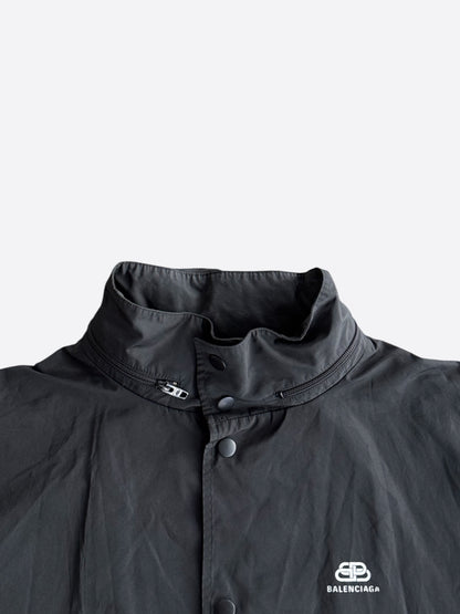 Balenciaga Black BB Logo Windbreaker Jacket