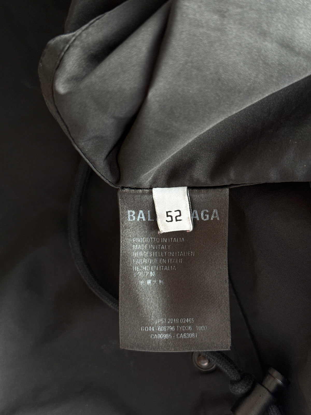 Balenciaga Black BB Logo Windbreaker Jacket
