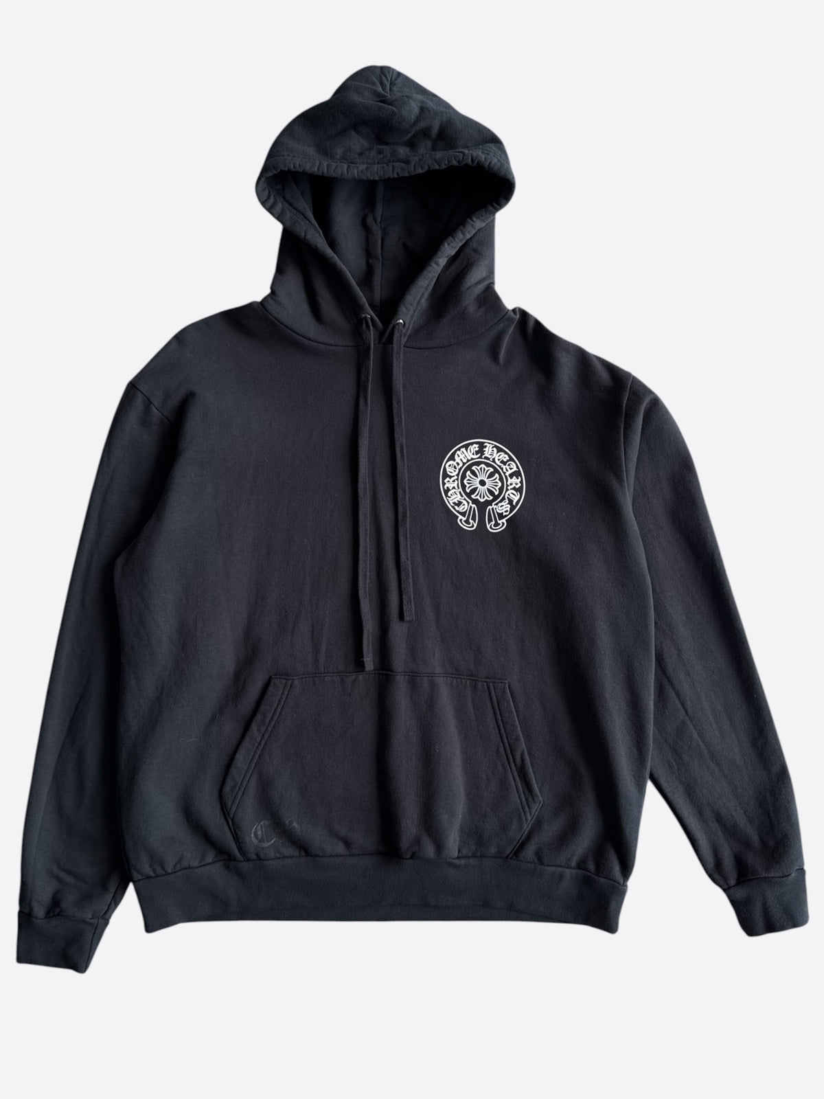Chrome Hearts Black & White New York Horseshoe Logo Hoodie