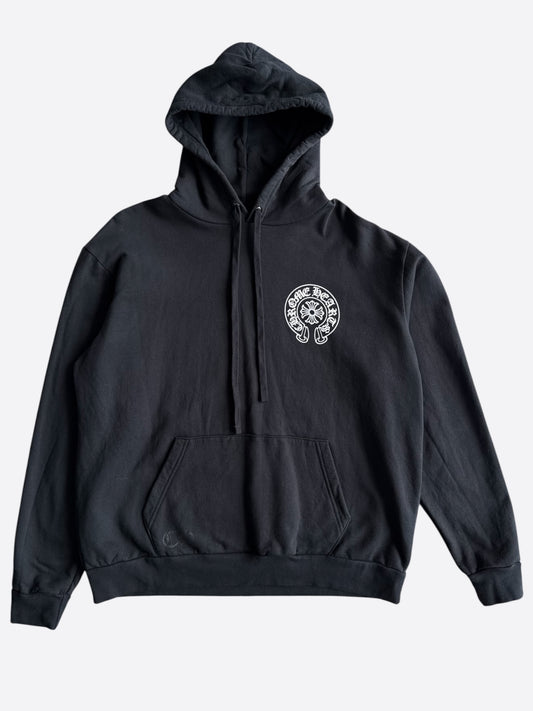 Chrome Hearts Black & White New York Horseshoe Logo Hoodie