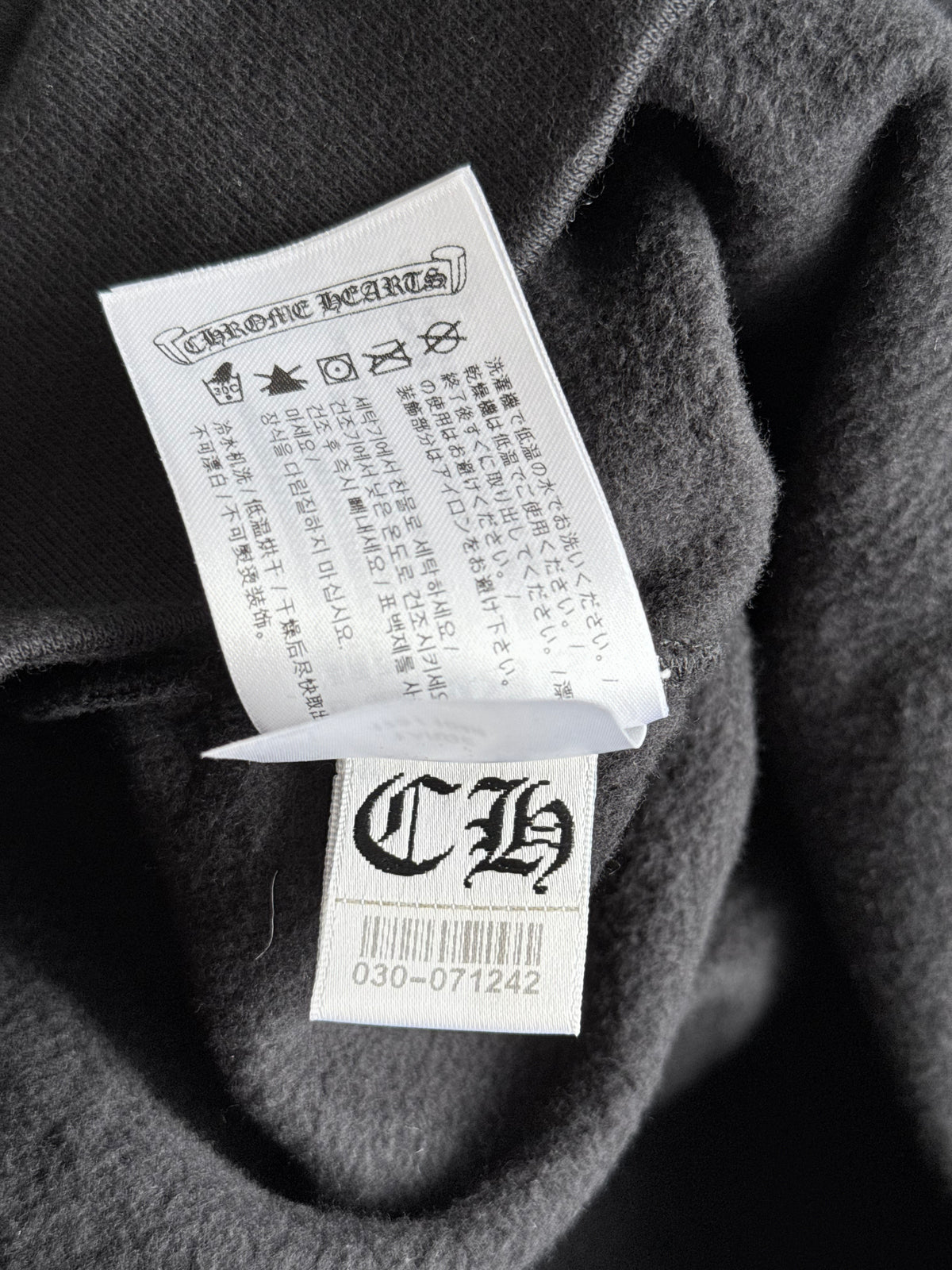 Chrome Hearts Black & White New York Horseshoe Logo Hoodie