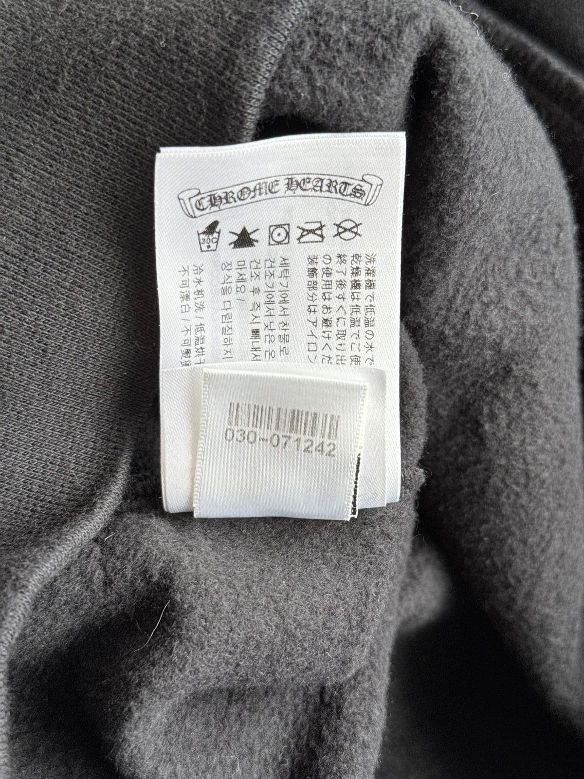 Chrome Hearts Black & White New York Horseshoe Logo Hoodie