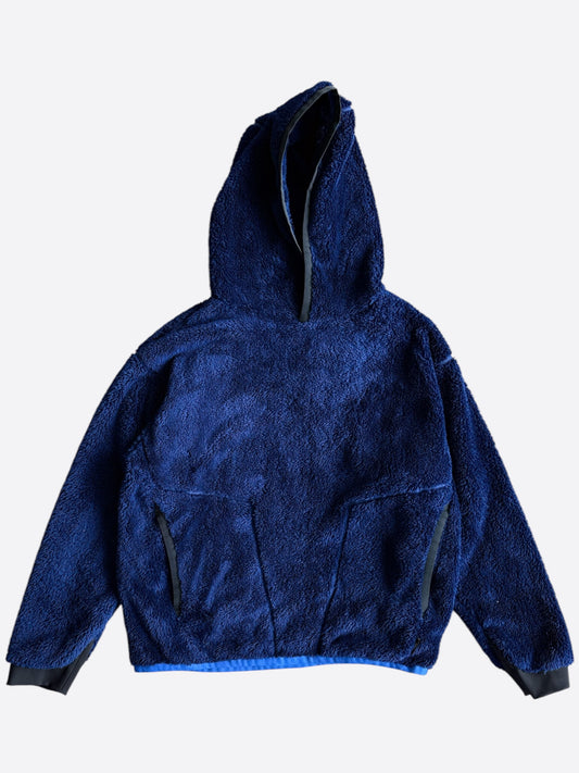 Moncler Blue Fleece Grenoble Hoodie