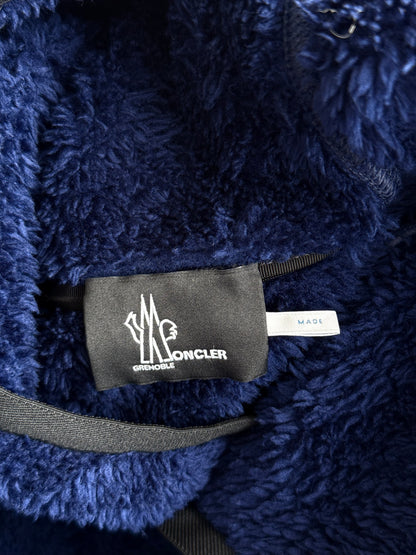 Moncler Blue Fleece Grenoble Hoodie