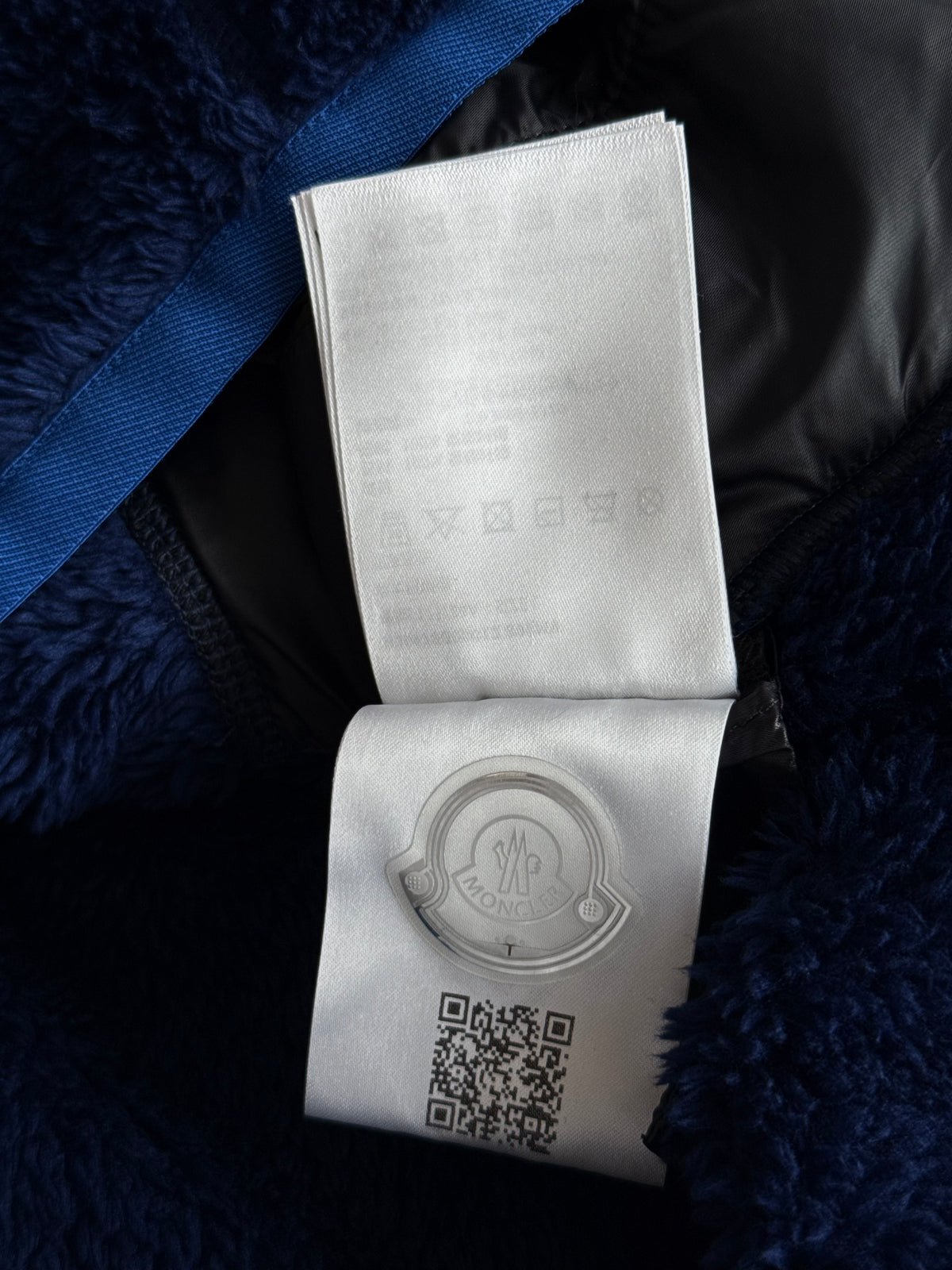 Moncler Blue Fleece Grenoble Hoodie