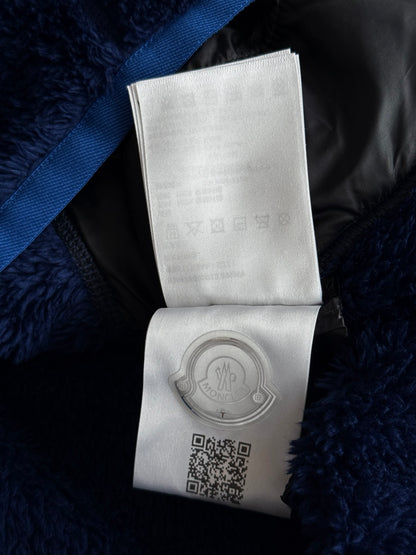 Moncler Blue Fleece Grenoble Hoodie
