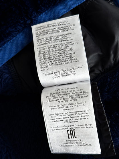 Moncler Blue Fleece Grenoble Hoodie